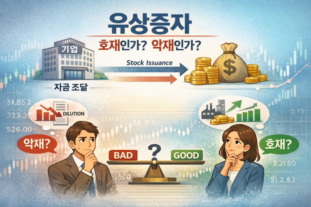 유상증자란 호재인가? 악재인가?
